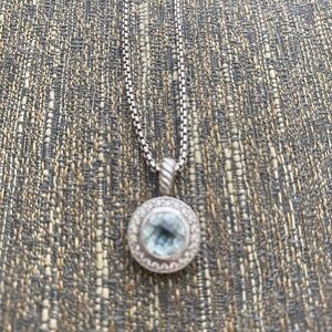 David Yurman  circle pendant necklace